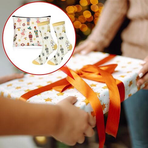 Newcotte 16 PCS Nutcracker Ballet Gifts بما في ذلك 8 جوارب باليه Nutcracker و 8 Ballerina Makeup Dancer Dancer Gifts Bruk Bork for Dancing Girl Dancer in Saudi Arabia