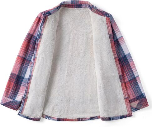 Zeagoo Women's Fleece Sherpa Jacket stack leghal long long button down flannel shirt shirt winter with with mobicets in Kuwait