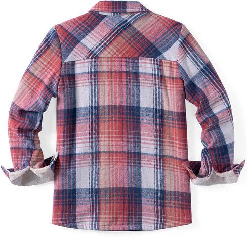 Zeagoo Women's Fleece Sherpa Jacket stack leghal long long button down flannel shirt shirt winter with with mobicets in Kuwait