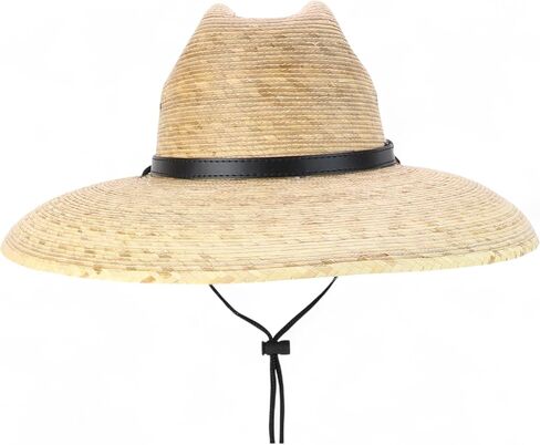 Trendy Apparel Shop Palm Braid Large Brim UPF 50+ Lifeguard Sun Hat in Saudi Arabia