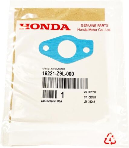 Honda 16221-Z9L-000 Carburetor Gasket for GCV170, GCV200 Engines on HRN216 and HRX217K6 Lawn Mowers in Saudi Arabia