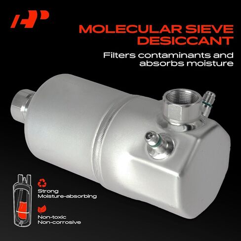 A-Premium Aluminum Air Conditioning A/C Receiver Drier Compatible with Chevrolet Malibu, Camaro, Corvette & Buick Regal, Century, Electra & GMC Caballero, Sprint & Oldsmobile 98 & Cadillac DeVille in Saudi Arabia
