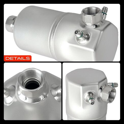 A-Premium Aluminum Air Conditioning A/C Receiver Drier Compatible with Chevrolet Malibu, Camaro, Corvette & Buick Regal, Century, Electra & GMC Caballero, Sprint & Oldsmobile 98 & Cadillac DeVille in Saudi Arabia