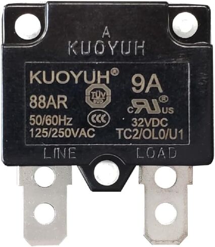 KUOYUH Circuit Breaker 88AR series 125/250VAC 50/60Hz (3-20A) (1pc) (20A) in Saudi Arabia