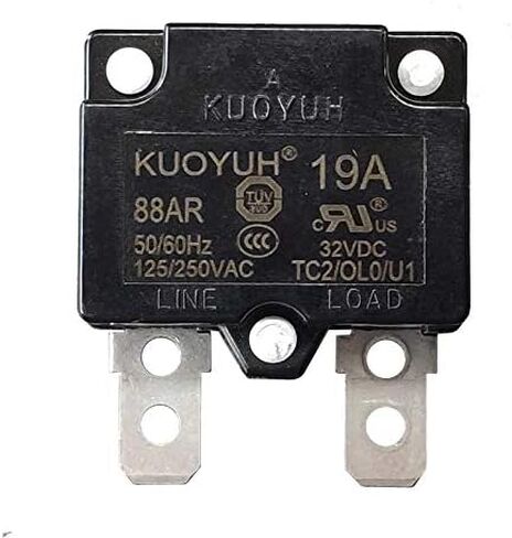 KUOYUH Circuit Breaker 88AR series 125/250VAC 50/60Hz (3-20A) (1pc) (20A) in Saudi Arabia