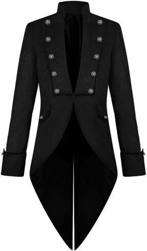 الرجال للرجال steampunk عتيقة tailcoat القوطية المعطف الفيكتوري زي الشرير زي سهرة في منتصف القرن in Kuwait