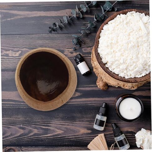 Coconut Shell Candle Cup Large Soy Wax Container Natural Coconut Shell Creative Decorative Candle Holder for Home Decor in Kuwait