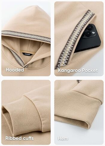 JMIERR Mens Hoodies Pullover Casual Cotton Fleece Hooded Sweatshirts Long Sleeve Shirts in Saudi Arabia