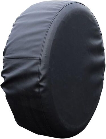 31-33 Inches PU Leather Spare Tire Cover Black Universal Fit for Jeep, Trailer, RV, SUV, Truck and Many Vehicle Camper Wheel, Weatherproof Tire Protectors in Saudi Arabia