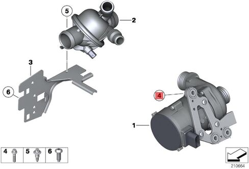 3pcs مضخة المياه الفولاذ المقاوم للصدأ المسمار 11510392553 11510422128 ل BMW N52 N54 E87 E90 F10 in Saudi Arabia