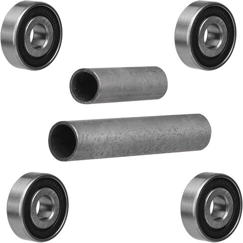 4pcs 6202 RS Ball Bearings و Front الخلفي الفواصل الأكمام لمدة 15 مم إلى 12 مم محور عجلة الدراجة الأوساخ in Kuwait