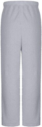 Girl Plush Fuzzy Pants Winter Warm Pants Straight Leg Pant Casual Fleece Trouser Soft Comfy Fluffy Pant with Pockets in Kuwait
