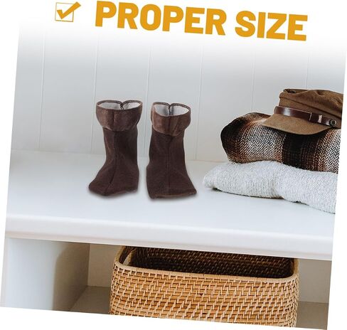 Sosoport Men Sock Liners for Hiking Warm Boot Liners Winter Boot Inserts Plush Lining Rain Inserts Removable in Saudi Arabia
