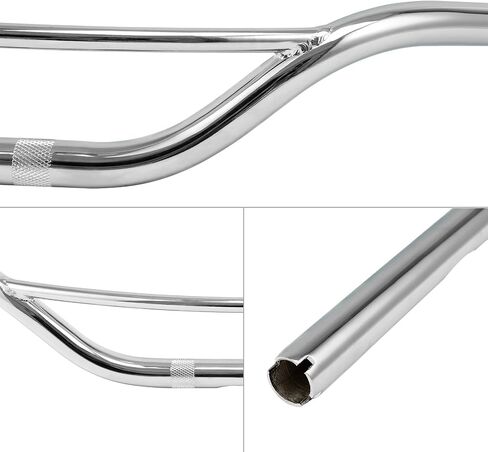 TCMT Chrome 1" Handlebar Fit For Harley Sportster 883 Dyna Softail Fatboy Bar in Saudi Arabia