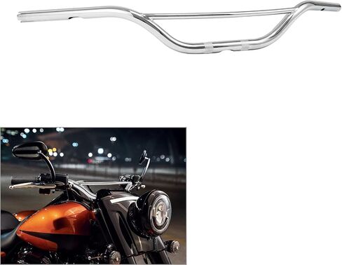 TCMT Chrome 1" Handlebar Fit For Harley Sportster 883 Dyna Softail Fatboy Bar in Saudi Arabia