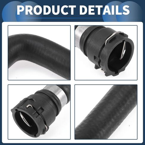 Radiator Hose Heater Hose No.8R0819332C for Audi Q5 2.0L 2013-2017 Black Rubber 1 Pc Warm Air Inlet Pipe Good Sealing in Saudi Arabia