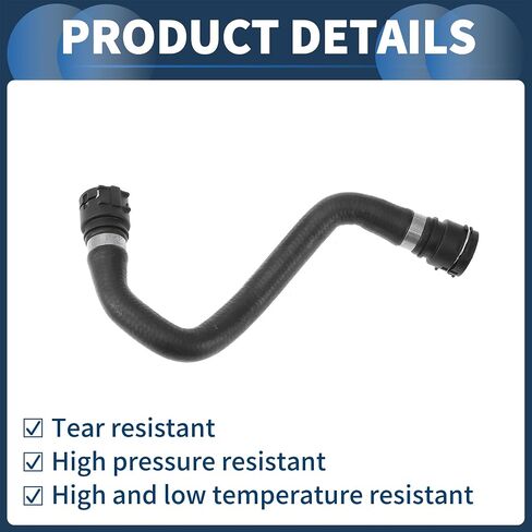 Radiator Hose Heater Hose No.8R0819332C for Audi Q5 2.0L 2013-2017 Black Rubber 1 Pc Warm Air Inlet Pipe Good Sealing in Saudi Arabia