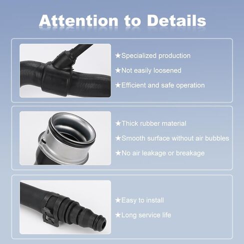 JDMON Upper Radiator Coolant Hose Compatible with Mercedes-Benz W204 Series C300 2008-2012 3.0L, C350 2010 3.5L, GLK350 2010-2012 3.5L Replace# A2045010382 2045010382 in Saudi Arabia