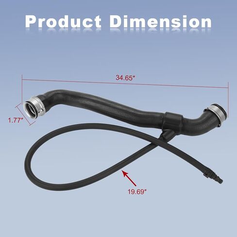 JDMON Upper Radiator Coolant Hose Compatible with Mercedes-Benz W204 Series C300 2008-2012 3.0L, C350 2010 3.5L, GLK350 2010-2012 3.5L Replace# A2045010382 2045010382 in Saudi Arabia