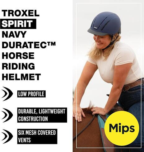 Troxel Spirit MIPS Duratec Horseback Riding Helmet Black M in Kuwait