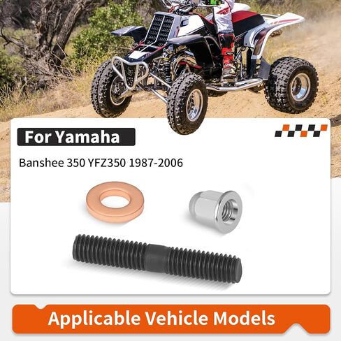 ترصيع رأس الأسطوانة مع مجموعة غسالات المكسرات لـ Yamaha Banshee 350 YFZ350 1987-2006 90116-08394-00 in Saudi Arabia
