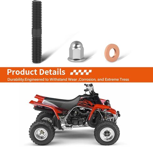 ترصيع رأس الأسطوانة مع مجموعة غسالات المكسرات لـ Yamaha Banshee 350 YFZ350 1987-2006 90116-08394-00 in Saudi Arabia