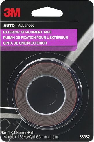 3M 38582 1/4" x 5' Exterior Attachment Tape (24 Pack) in Saudi Arabia