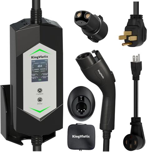 40 AMP J1772/Tesla المستوى 2/1 شاحن EV المحمول مع كابل 25 قدمًا ، 240 فولت NEMA in Saudi Arabia