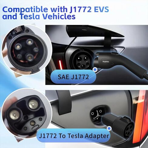 40 AMP J1772/Tesla المستوى 2/1 شاحن EV المحمول مع كابل 25 قدمًا ، 240 فولت NEMA in Saudi Arabia