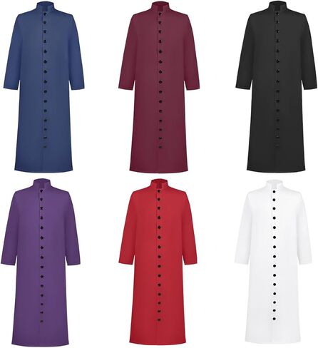 رداء رجال الدين الطويل للرجال للرجال كاهن الكنيسة القس كاسوك رداء الثياب وزير وزير منبر الوزير in Kuwait