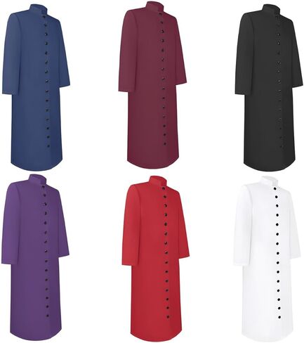 رداء رجال الدين الطويل للرجال للرجال كاهن الكنيسة القس كاسوك رداء الثياب وزير وزير منبر الوزير in Kuwait