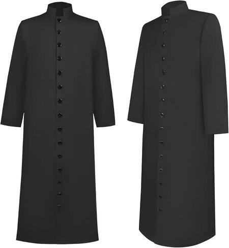 Medieval Long Clergy Robe for Men Church Priest Pastor Cassock Robe Vestments Preacher Pulpit Minister Costume in Saudi Arabia