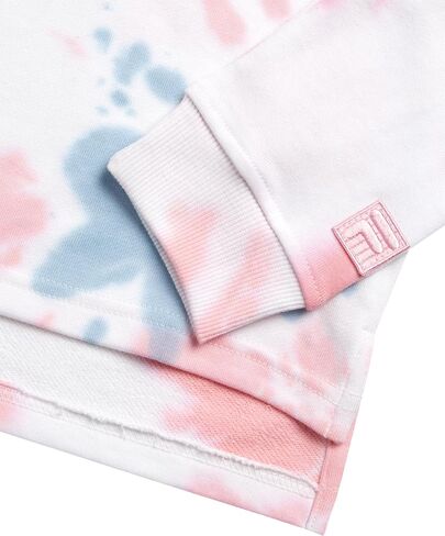 Fila Girls Hoodies - Soft Cozy Cotton Blend Tie Dye Pullover Graphic Hoodies for Girls - Casual Fashion Kids Sweatshirts in Saudi Arabia