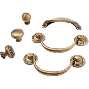 Cream Style Antique Brass Vintage Handle Kitchen Cabinet Drawer Door Pulling 1Pcs(8) in Saudi Arabia