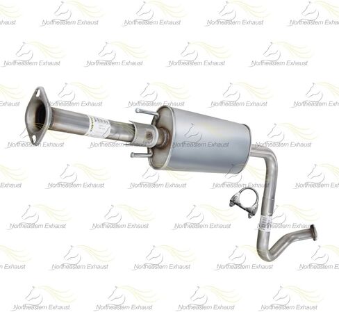 Exhaust Resonator Pipe Compatible for 2007-2012 Nissan Sentra 2.0L | Stainless Steel | Northeastern Exhaust | Free Gaskets, Clamp, and Bolt Kit Included | Automotive Replacement Part in Saudi Arabia