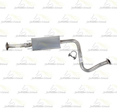 Exhaust Resonator Pipe Compatible for 2007-2012 Nissan Sentra 2.0L | Stainless Steel | Northeastern Exhaust | Free Gaskets, Clamp, and Bolt Kit Included | Automotive Replacement Part in Saudi Arabia