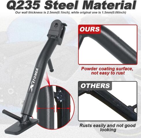 Xitomer 3'' Adjustable Kickstand Fit for GSX-R600 / GSX-R750 2011-2025 GSXR 600 GSXR 750 Motorcycle Adjustable Side Stand Foot Side Support in Saudi Arabia