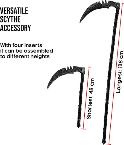 Morph Grim Reaper Costume For Men With Scythe, Adult Grim Reaper Robe, Spooky Halloween Costumes For Men in Saudi Arabia