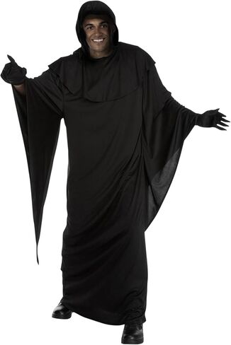 Morph Grim Reaper Costume For Men With Scythe, Adult Grim Reaper Robe, Spooky Halloween Costumes For Men in Saudi Arabia