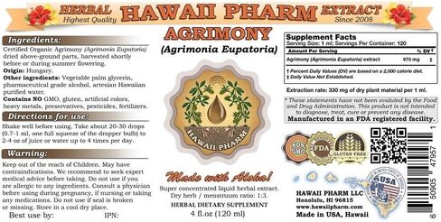 Agrimony Liquid Extract, Organic Agrimony (Agrimonia Eupatoria) Tincture Supplement 4 oz in Saudi Arabia