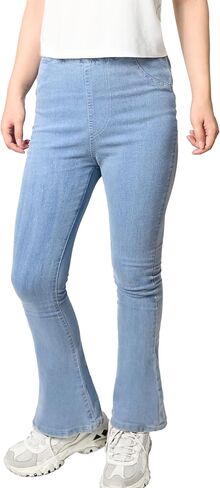 بنطلون جينز جينز سروال جرس أسفل الجينات مع جيوب in Kuwait