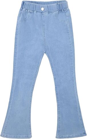 بنطلون جينز جينز سروال جرس أسفل الجينات مع جيوب in Kuwait