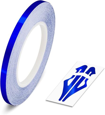 GOLD, 1/8" | 3mm, Self-Adhesive Vinyl Pin Stripe Line Decal Sticker Tape, Length 32ft | 9.80m, Suitable for Cars, Vans, Motorcycles, Bikes, Models, Tuning & Styling, and much more in Kuwait