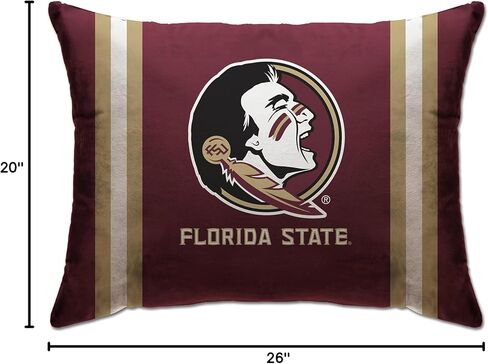 Pegasus Sports NCAA Plush Logo Bed Pillow Clemson in Saudi Arabia