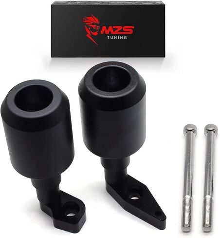 متزلجات إطار الدراجات النارية MZS متوافقة مع 650 ex650 ER6F ER6N 2012-2016 ، تساقط السباق حارس حارس حارس حارس الإطار لا توجد مجموعات قطع أسود in Saudi Arabia