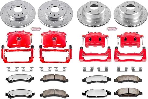Power Stop KC2826-36 Front & الخلفي Z36 Truck and Tow Brake Kit مع الفرجار لشيفروليه إكسبريس 1500 2009-2014 ، GMC Savana 1500 2009-2014 [نموذج محدد] in Saudi Arabia