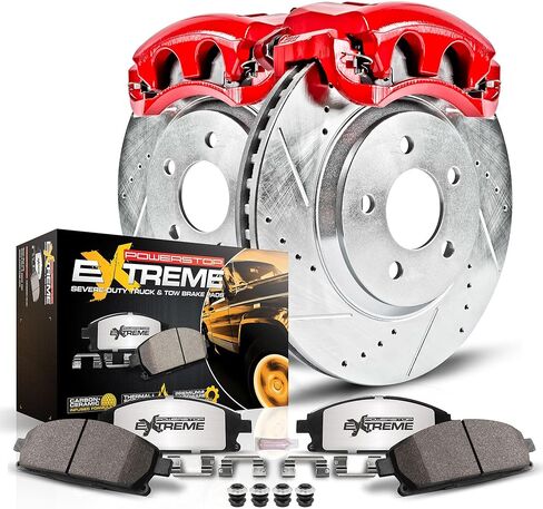 Power Stop KC1914-36 Front Z36 Truck and Tow Brake Kit مع الفرجار لـ Ford F-150 2000 ، Ford F-150 2003 [Model Second] in Saudi Arabia