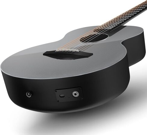 Enya غيتار كهربائي صوتي من ألياف الكربون X3 Pro Mini Travel Guitar AcousticPlus 36 "3/4 حزمة جيتار بحجم مع حقيبة أزعج وكابل أداة وكابل شحن USB من النوع C (X3 PRO MINI) in Kuwait