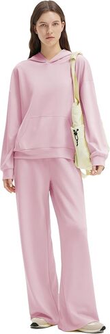 SUUKSESS Women 2 Piece Sets 2025 Oversized Hoodie Sweatshirt Wide Leg Sweatpants in Saudi Arabia