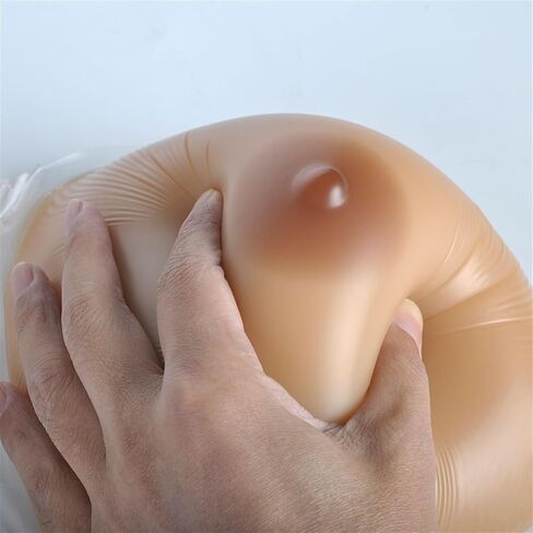 ALKANI Single Shoulder Strap Silicone Breast Right Left Side Fake Breasts with Adjustable Strap Suitable for Mastectomy Breast Cancer Patient (Color : Brown, Size : Medium) in Saudi Arabia